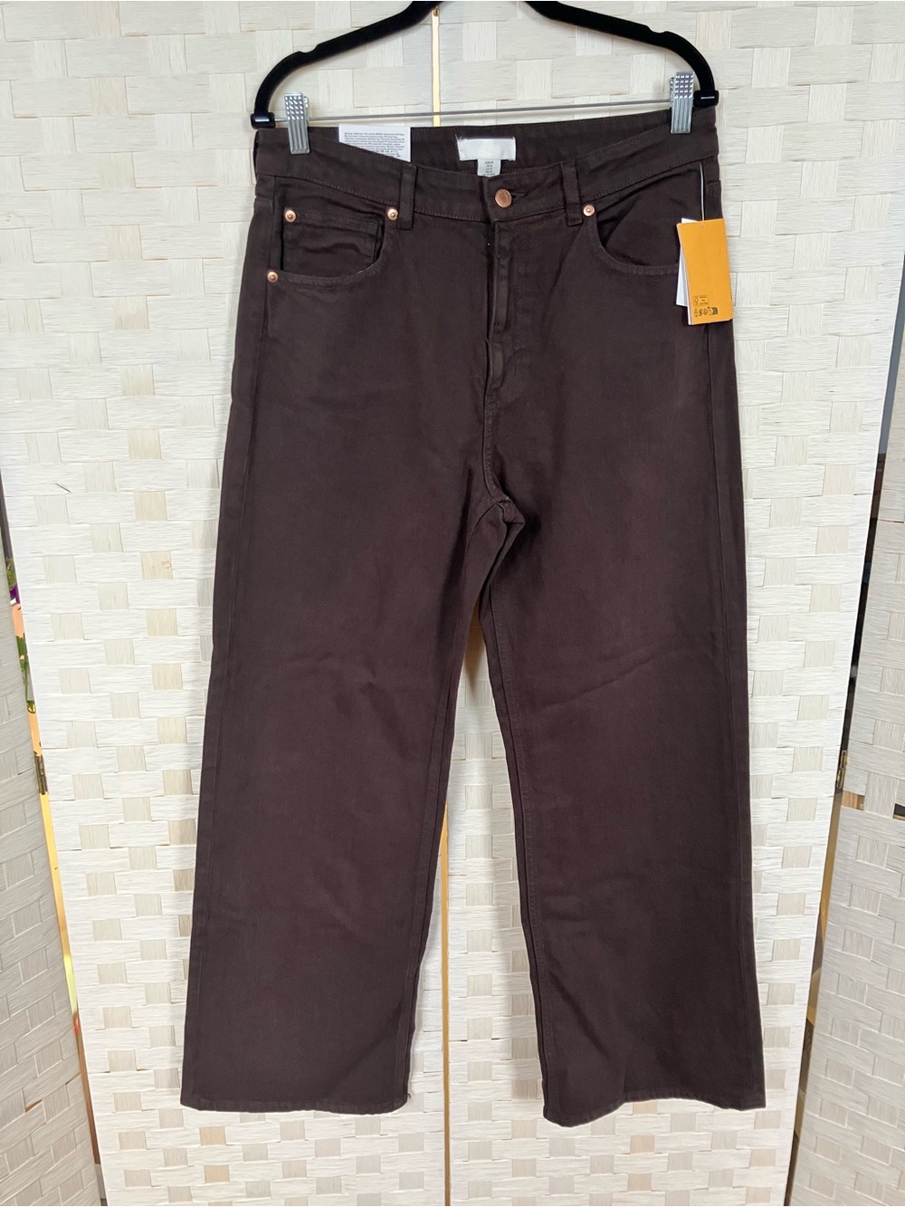 H&M Women’s High Rise Wide Leg Jeans